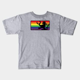 An Tir Pride - Pride Flag- Oblong Kids T-Shirt